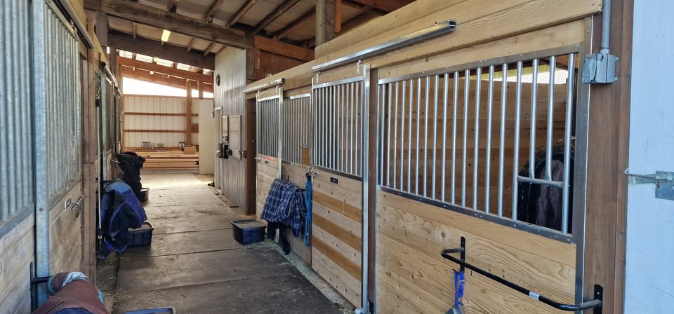Inside stall and barn care area